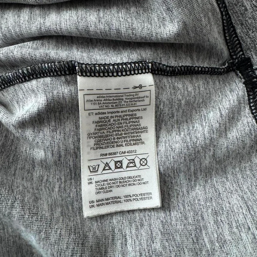 ADIDAS Climalite Training Shirt Mens Large Grey Heathered Athletic Tee BK0933
